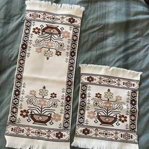 Woven Tapestry runner and mat